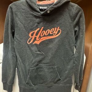 Hooey Charcoal and Orange Hoodie Sweater